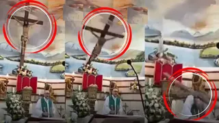 VIDEO: Ecuador Priest Dies After Giant Cross Falls On Him During Live-Streamed Mass
