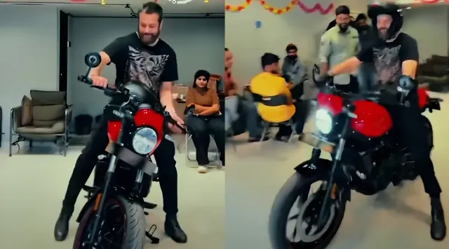 fardeen-khan-buys-new-royal-enfield-guerrilla-450-apex-check-price-and-specs