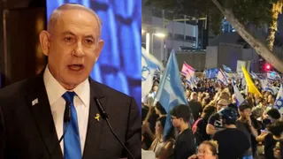 Netanyahu Faces Public Anger Days Before Crucial Israeli Elections As Thousands Hit Streets In Tel Aviv | Watch