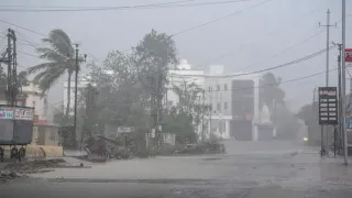 Andhra Weather: Cyclone Arnab Brings Heavy Rains, Stormy Weather; Schools Closed, Trains And Flights Cancelled
