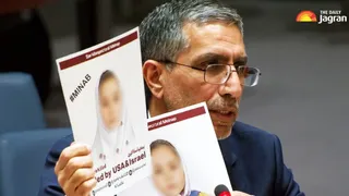 Iran Envoy Confronts US Ambassador At UN With Photos Of Minab Victims, Asks 'Why Did You Kill Them' | Watch
