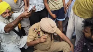 Punjab: ASI Caught Under Influence Of Drugs During Anti-Narcotics Campaign In Mansa's Budhlada; Locals Stage Protest
