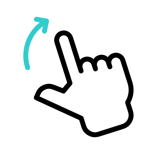 swipe up