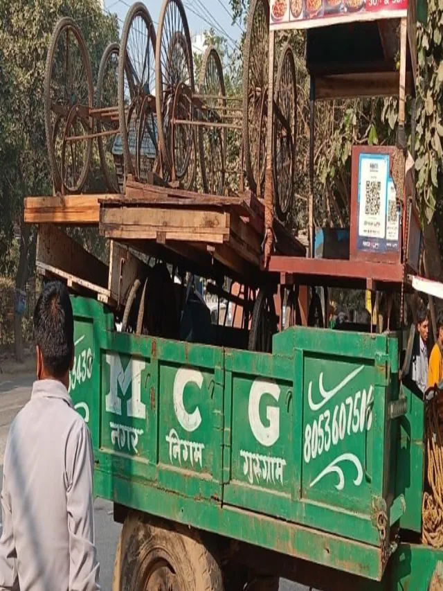gurugram-municipal-corporation-launches-anti-encroachment-drive-clears-roads-in-palam-vihar